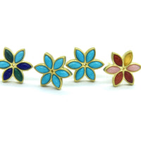 Turquoise Blossom Stud