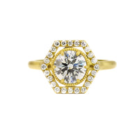 SIGNATURE HEX HALO RING