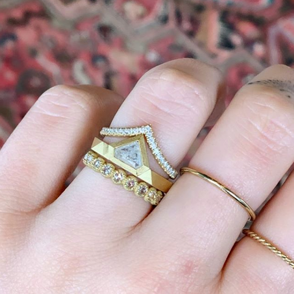 FRENCH CUT FALLING STAR TRACER BAND – Samantha Louise Jewelry