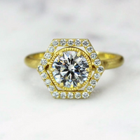 SIGNATURE HEX HALO RING