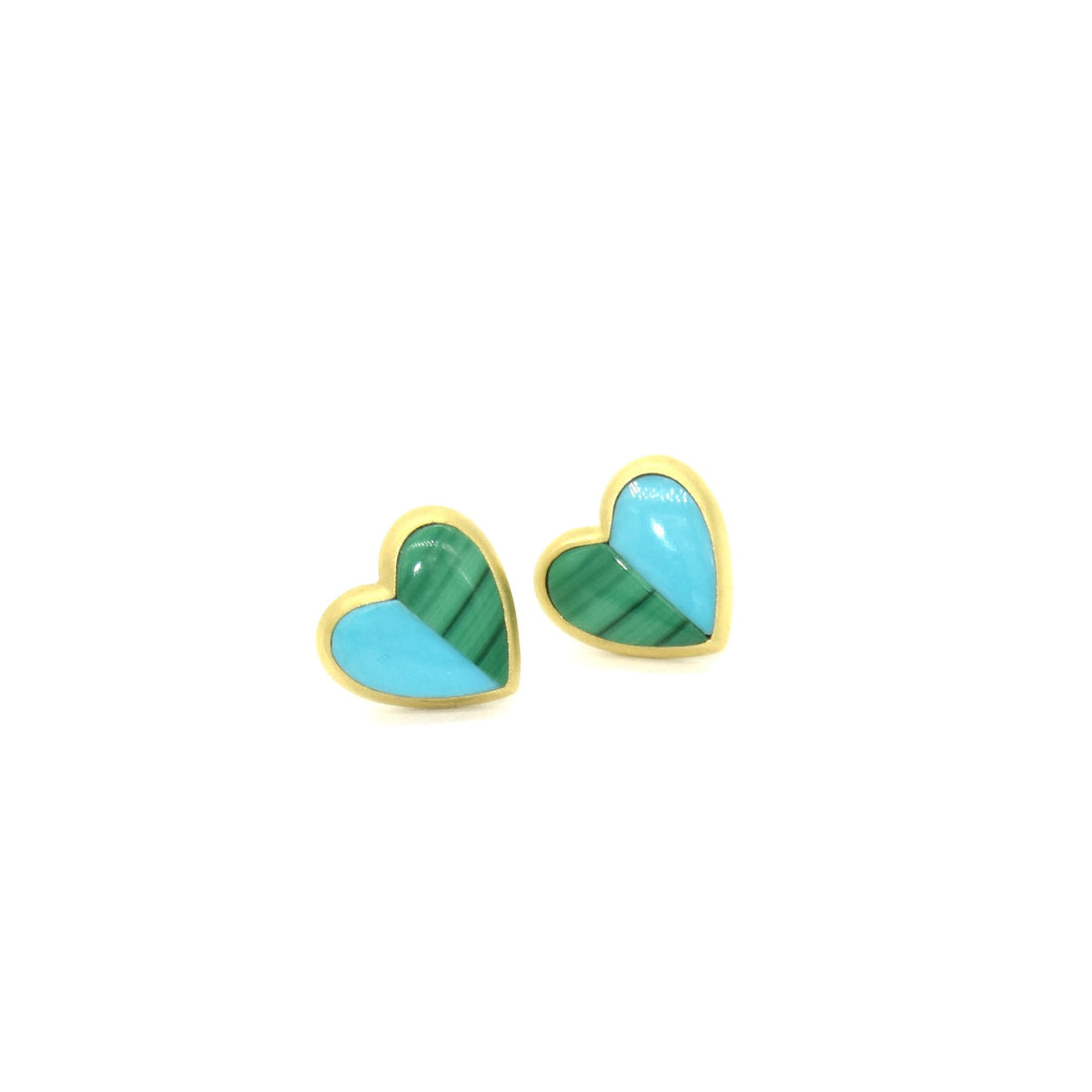 Half My Heart Inlay Earrings