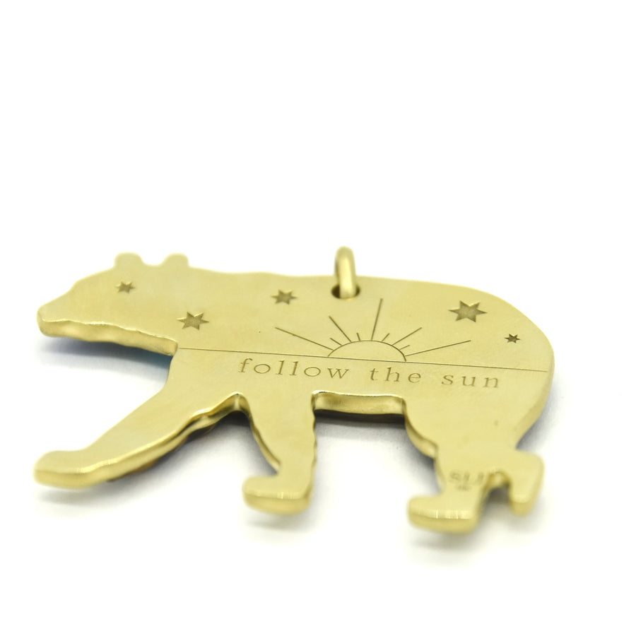 FOLLOW THE SUN BEAR PENDANT