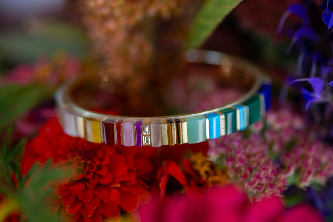 Follow the Sun Rainbow Cuff