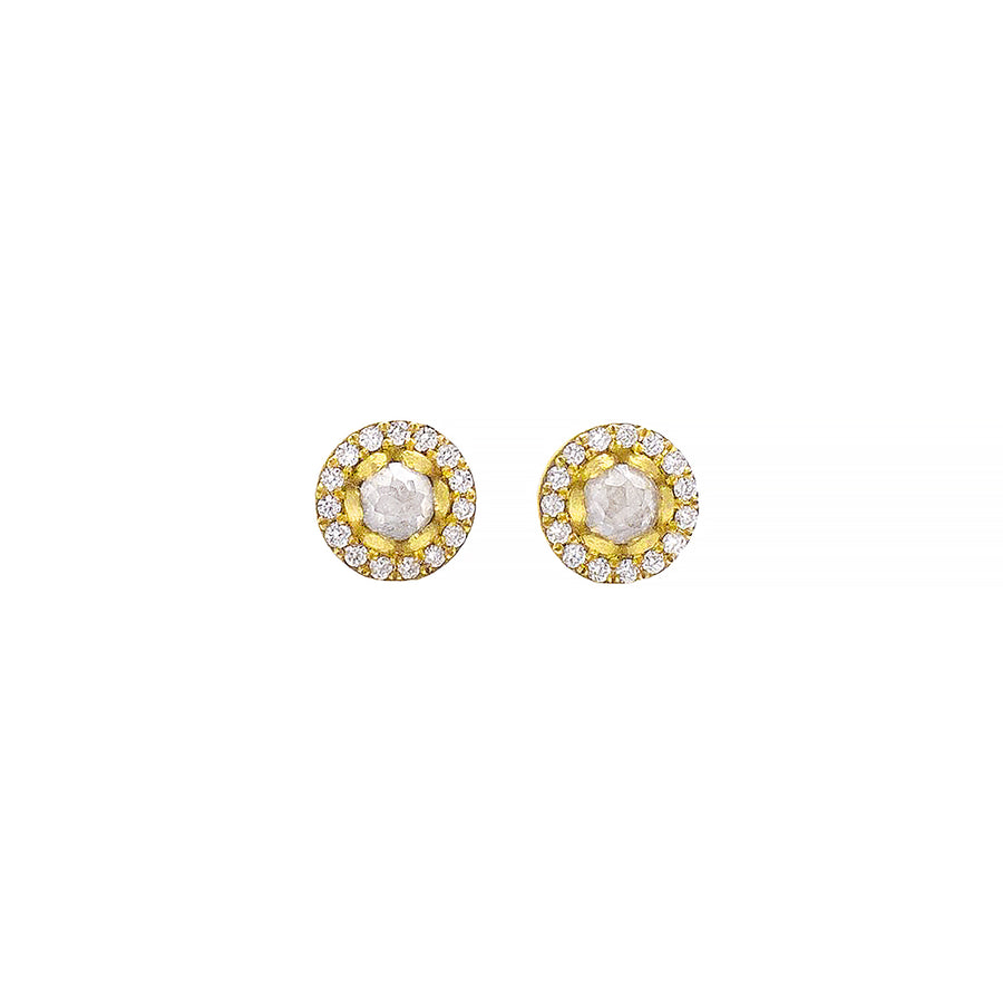 PETAL HALO STUD EARRINGS