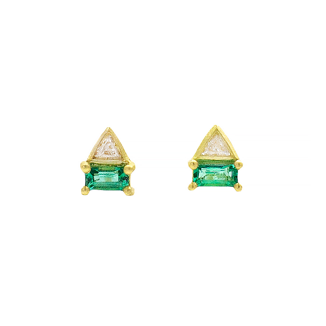 EMERALD CACTUS STUD EARRINGS